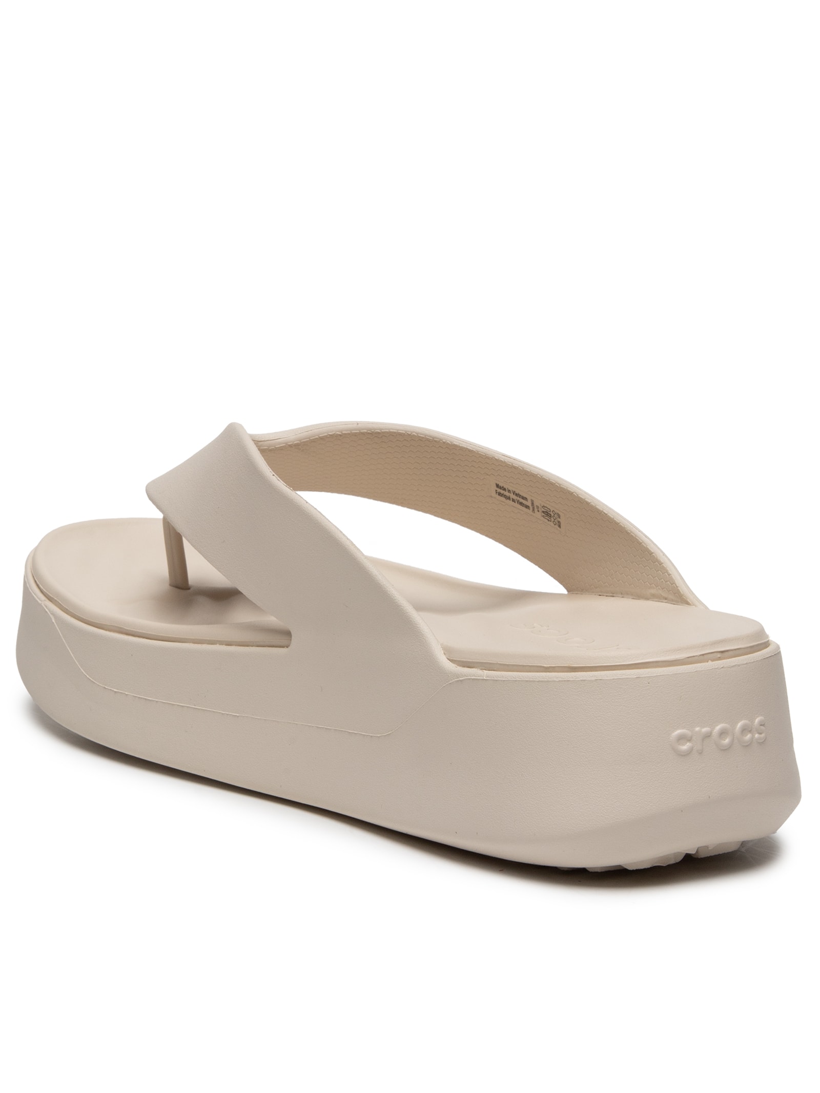 Chinelo Feminino Getaway Platform Flip Bege Crocs