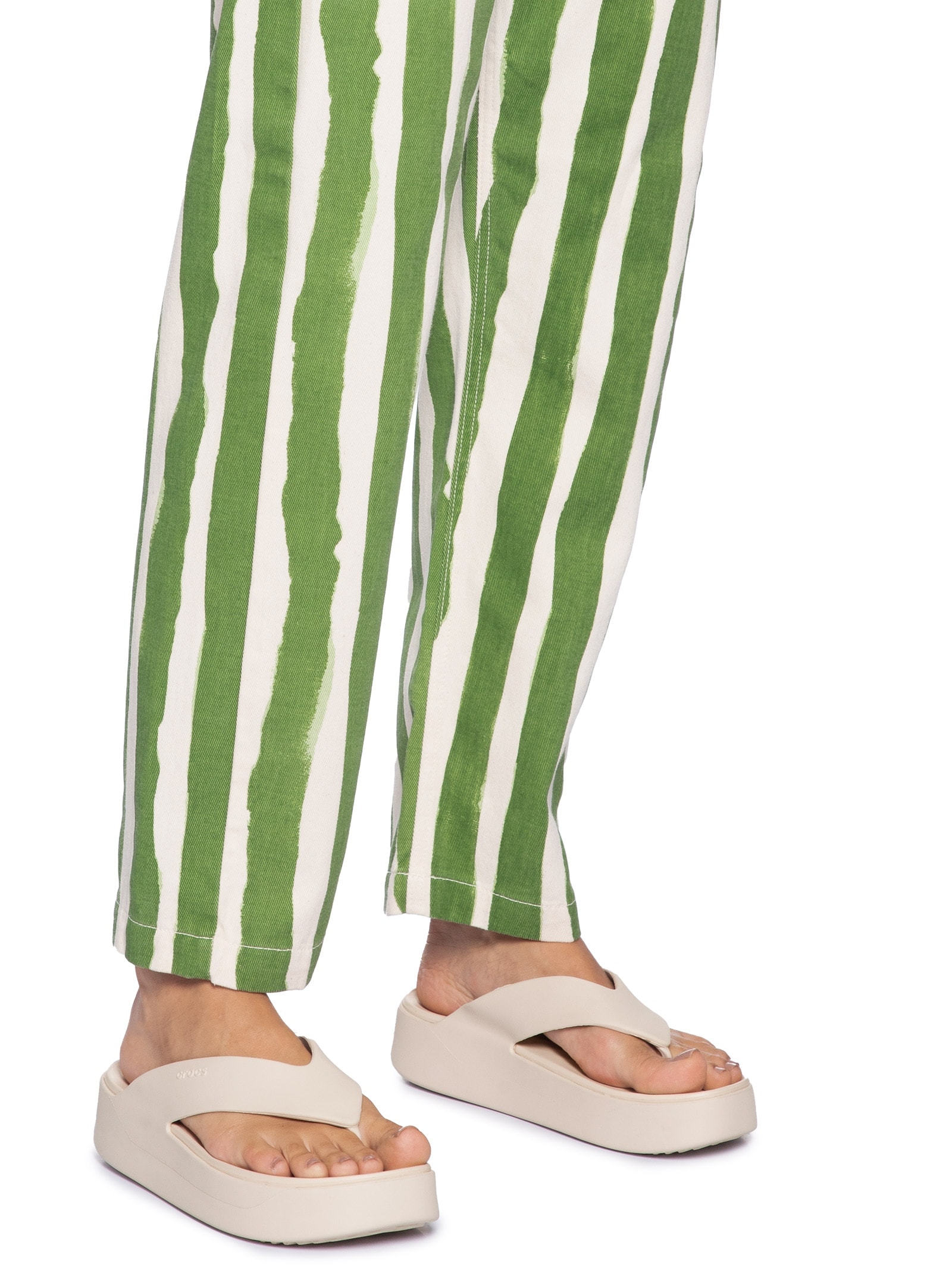 Chinelo Feminino Getaway Platform Flip Bege Crocs
