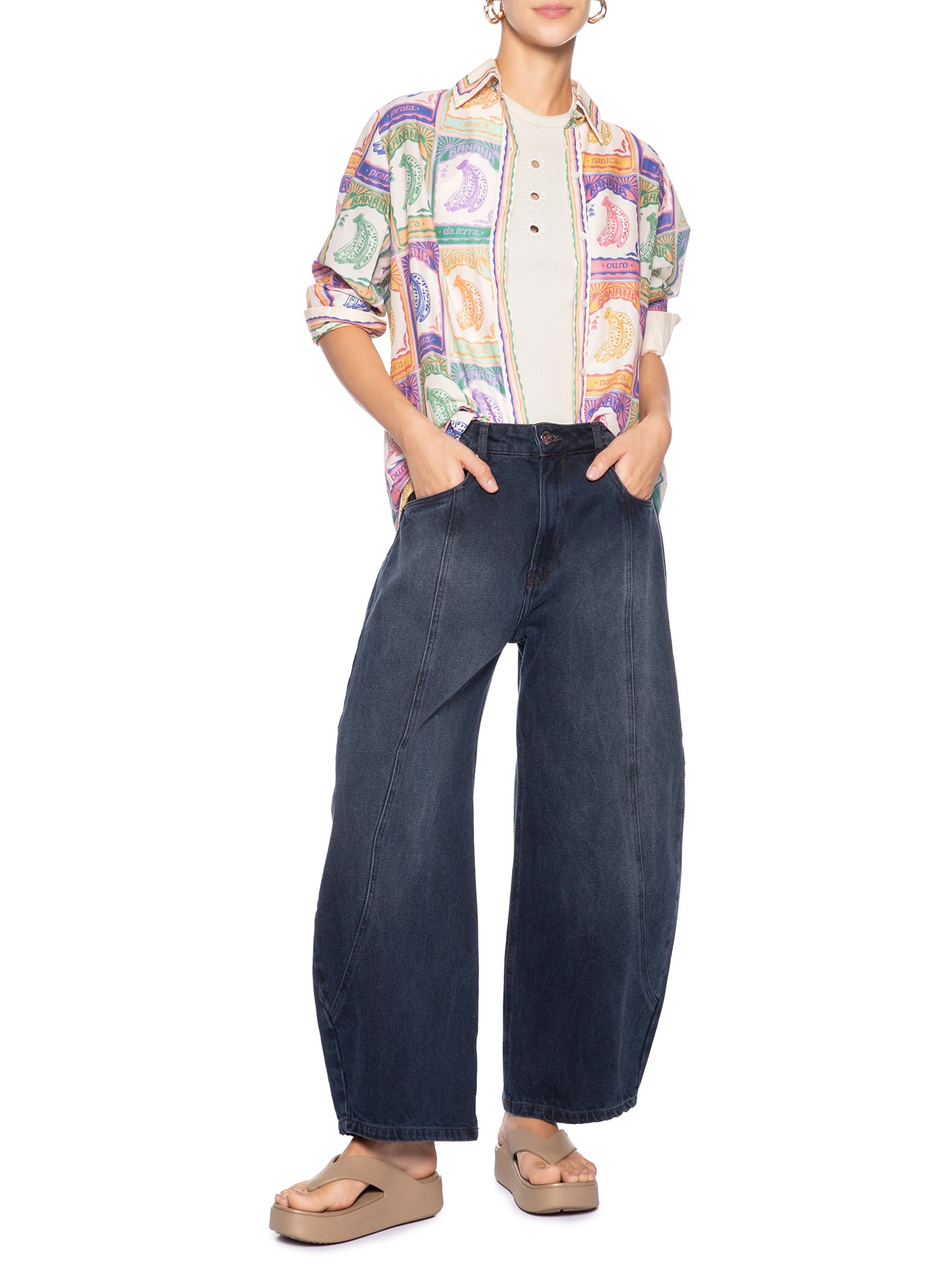 Chinelo Feminino Getaway Platform Flip – Marrom Crocs