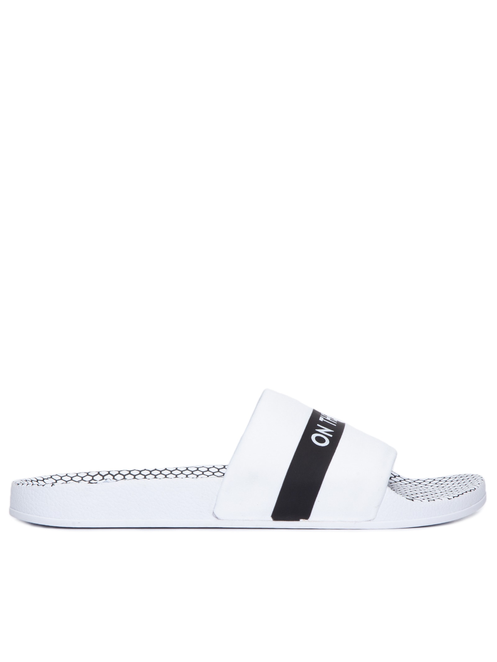 Chinelo Feminino Slider Escritas Branco Fiever