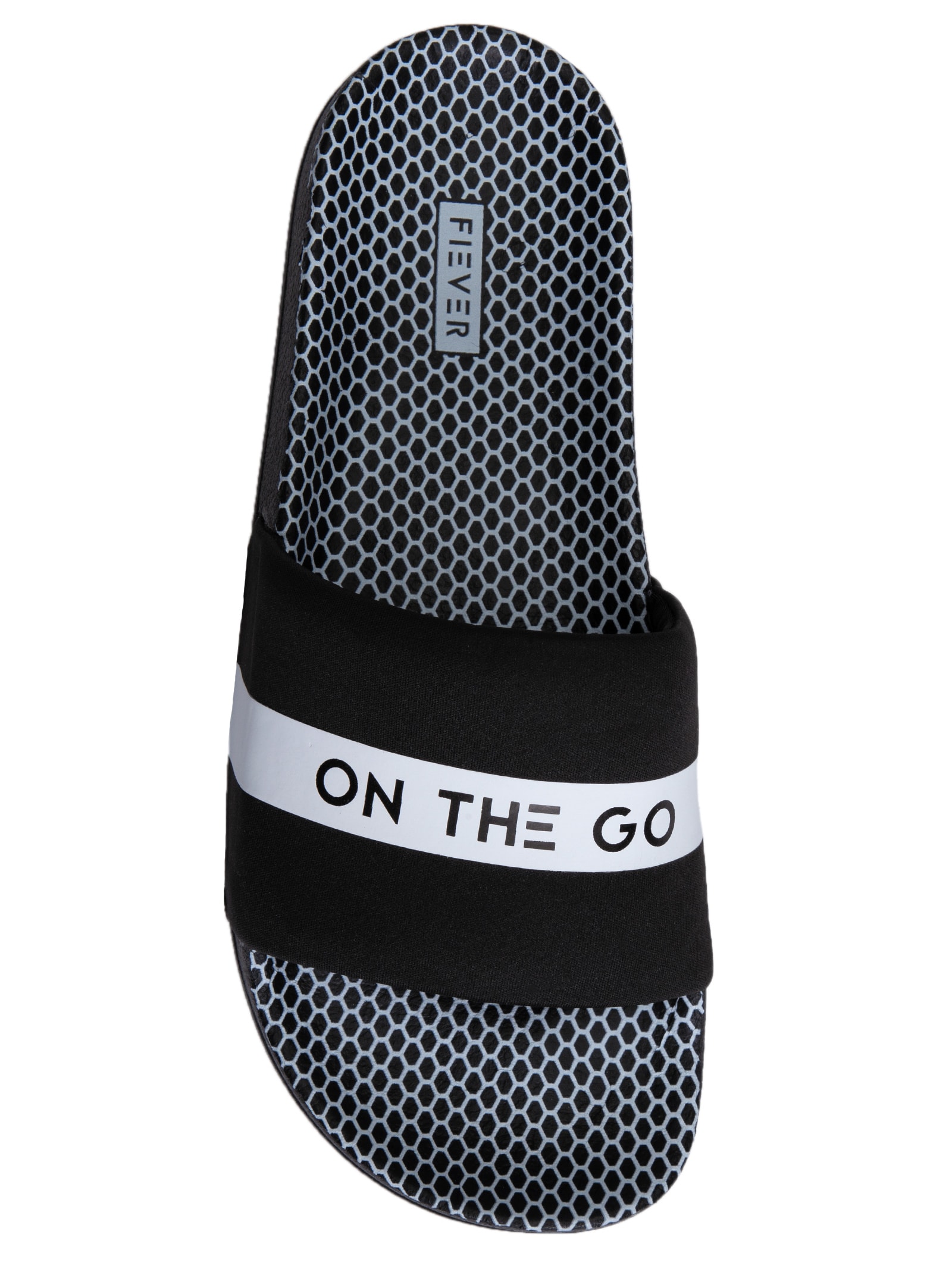 Chinelo Feminino Slider Escritas Preto Fiever