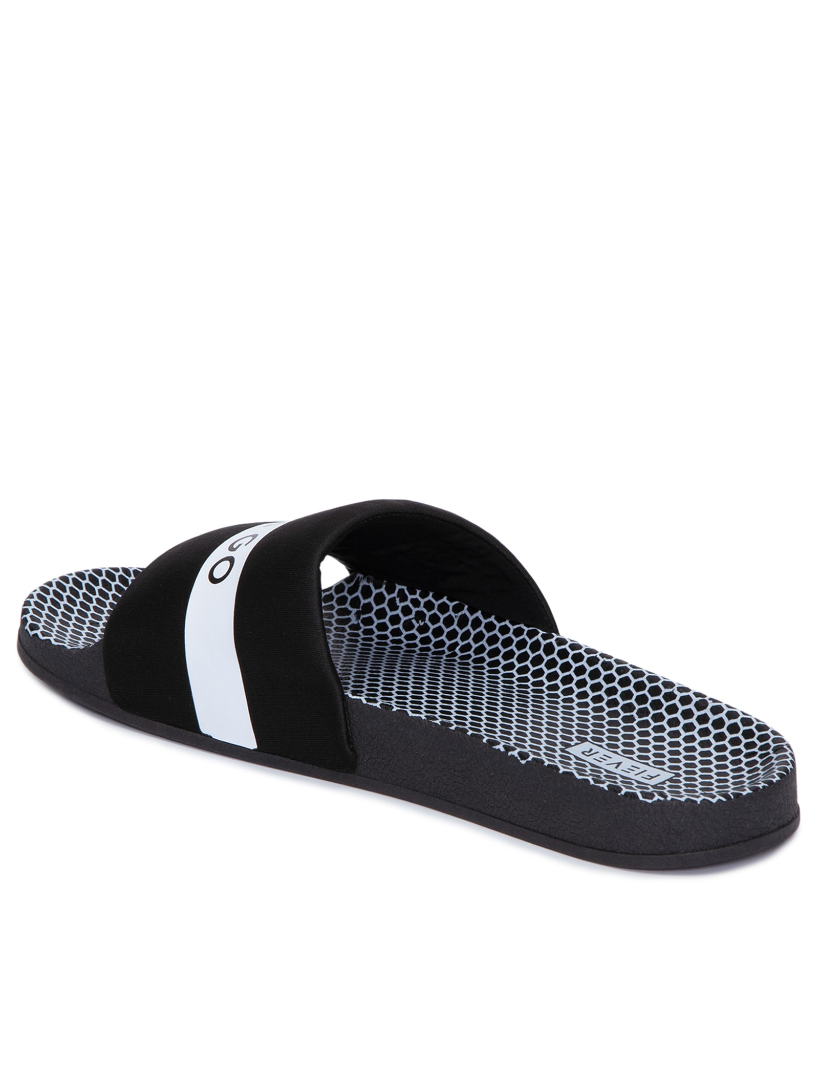 Chinelo Feminino Slider Escritas Preto Fiever