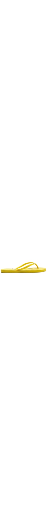 Chinelo Feminino Tira Text Logo - Amarelo