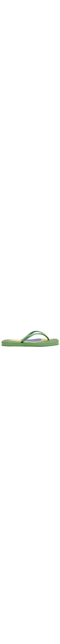 Chinelo Feminino Tira Textura Logo - Verde