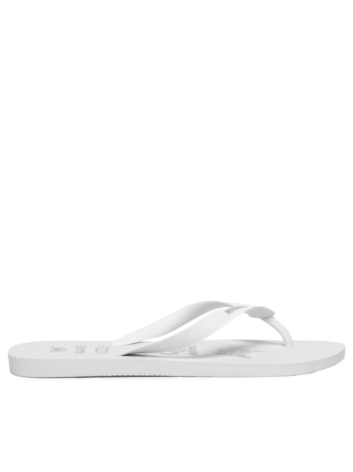 Chinelo Masculino Estampado Logo Mania Pixels – Branco