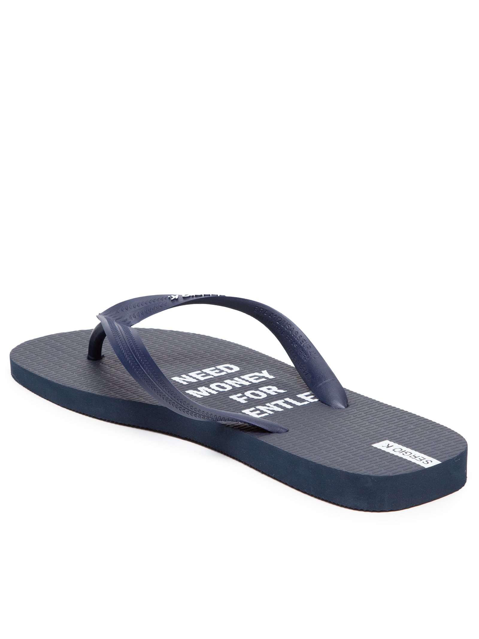 Chinelo Masculino Estampado Need Money For -Azul  Sergio K