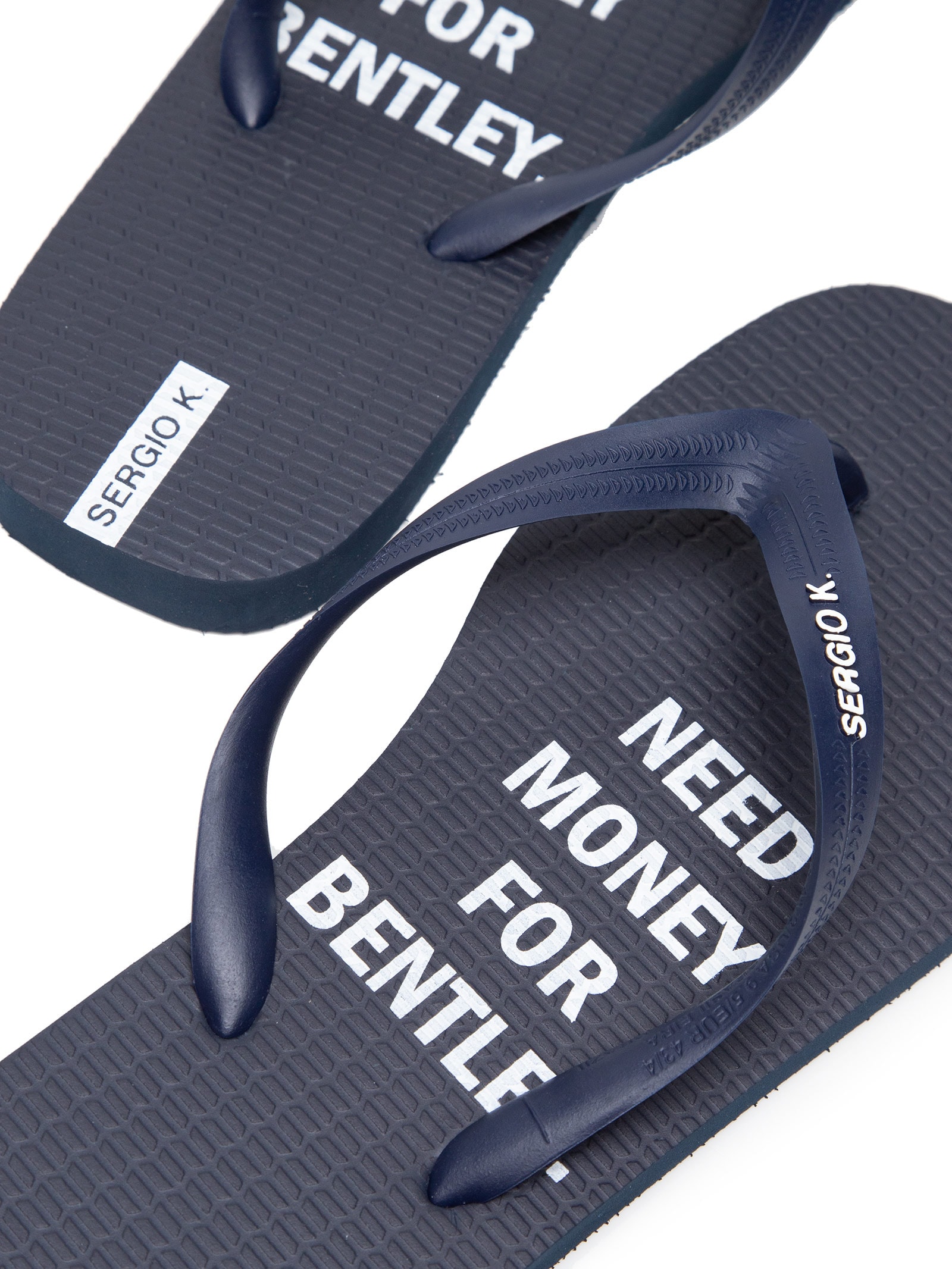 Chinelo Masculino Estampado Need Money For -Azul  Sergio K