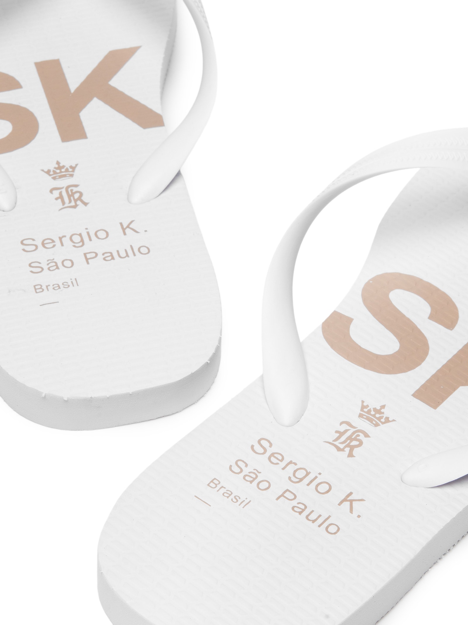 Chinelo Masculino Estampado New Logo Branco Sergio K