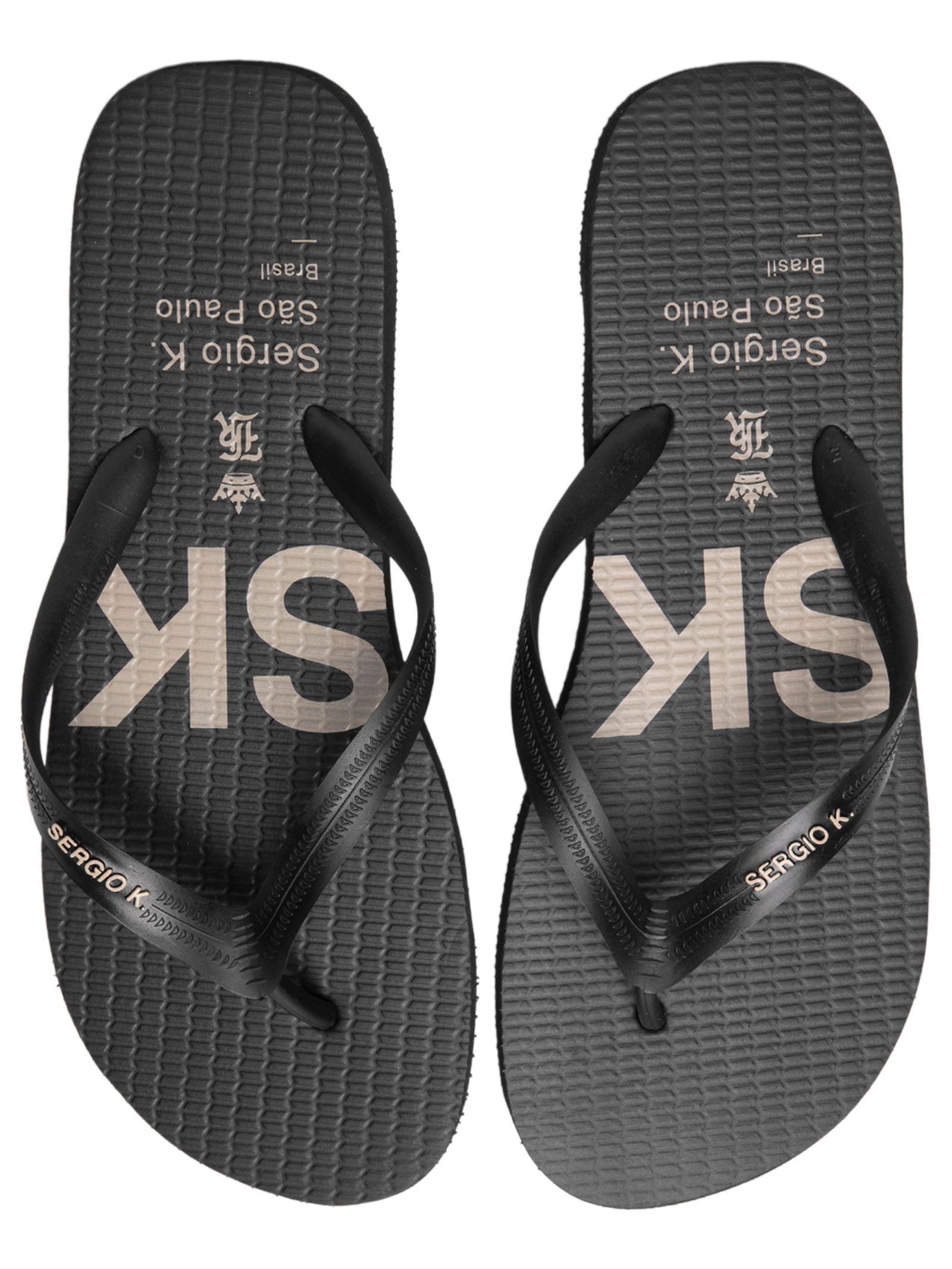 Chinelo Masculino Estampado New Logo Preto Sergio K
