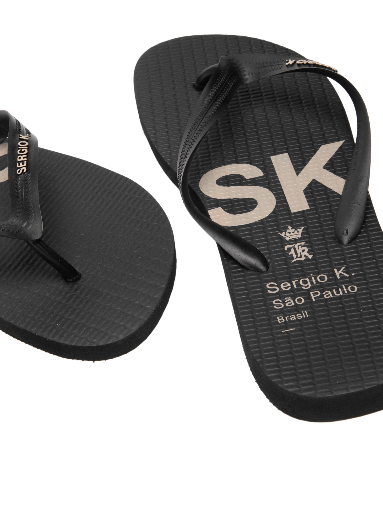 Chinelo Masculino Estampado New Logo Preto Sergio K