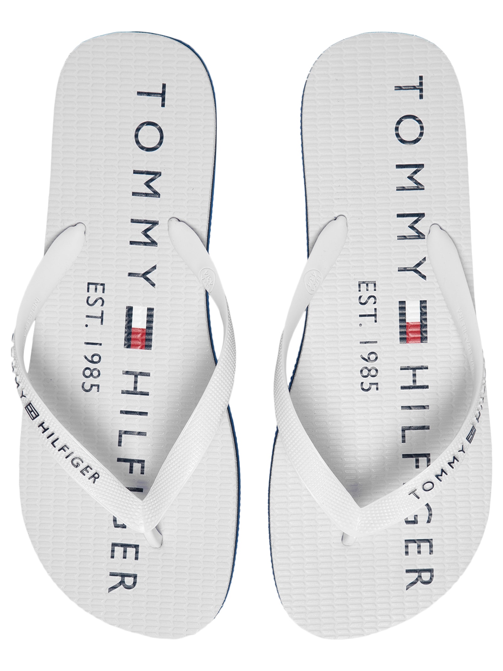 Chinelo Masculino Simon 34R Rubber Branco Tommy Hilfiger