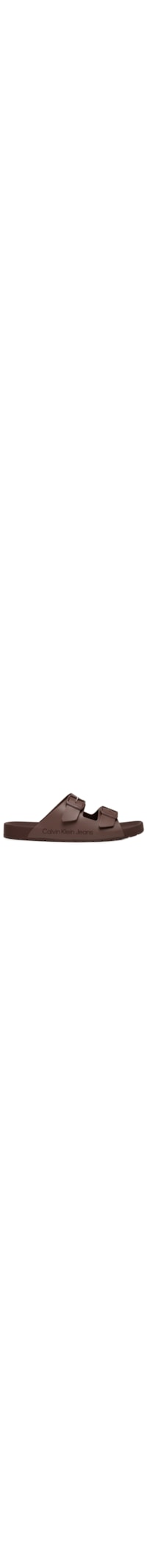 Chinelo Masculino Slide Duas Fivelas - Marrom