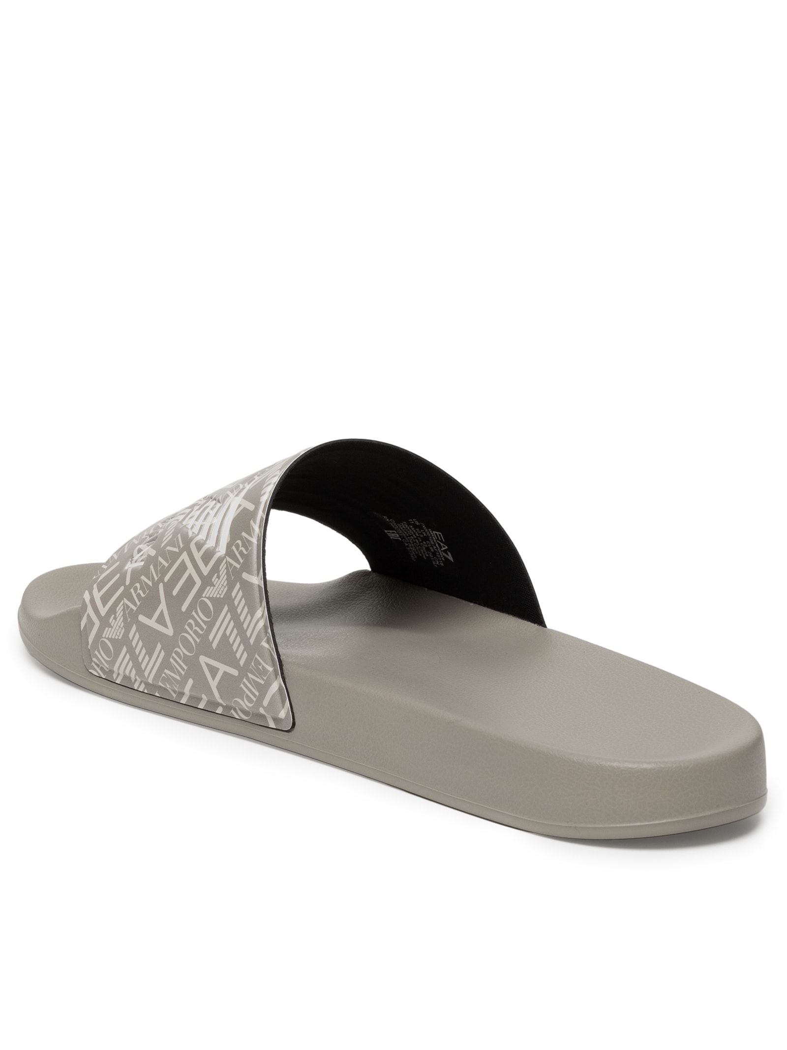 Chinelo Slide Masculino Scarpa Piatta Bege Ea7 Emporio Armani