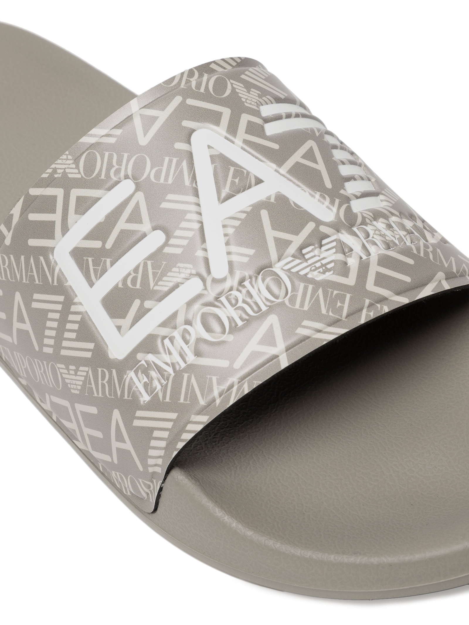 Chinelo Slide Masculino Scarpa Piatta Bege Ea7 Emporio Armani