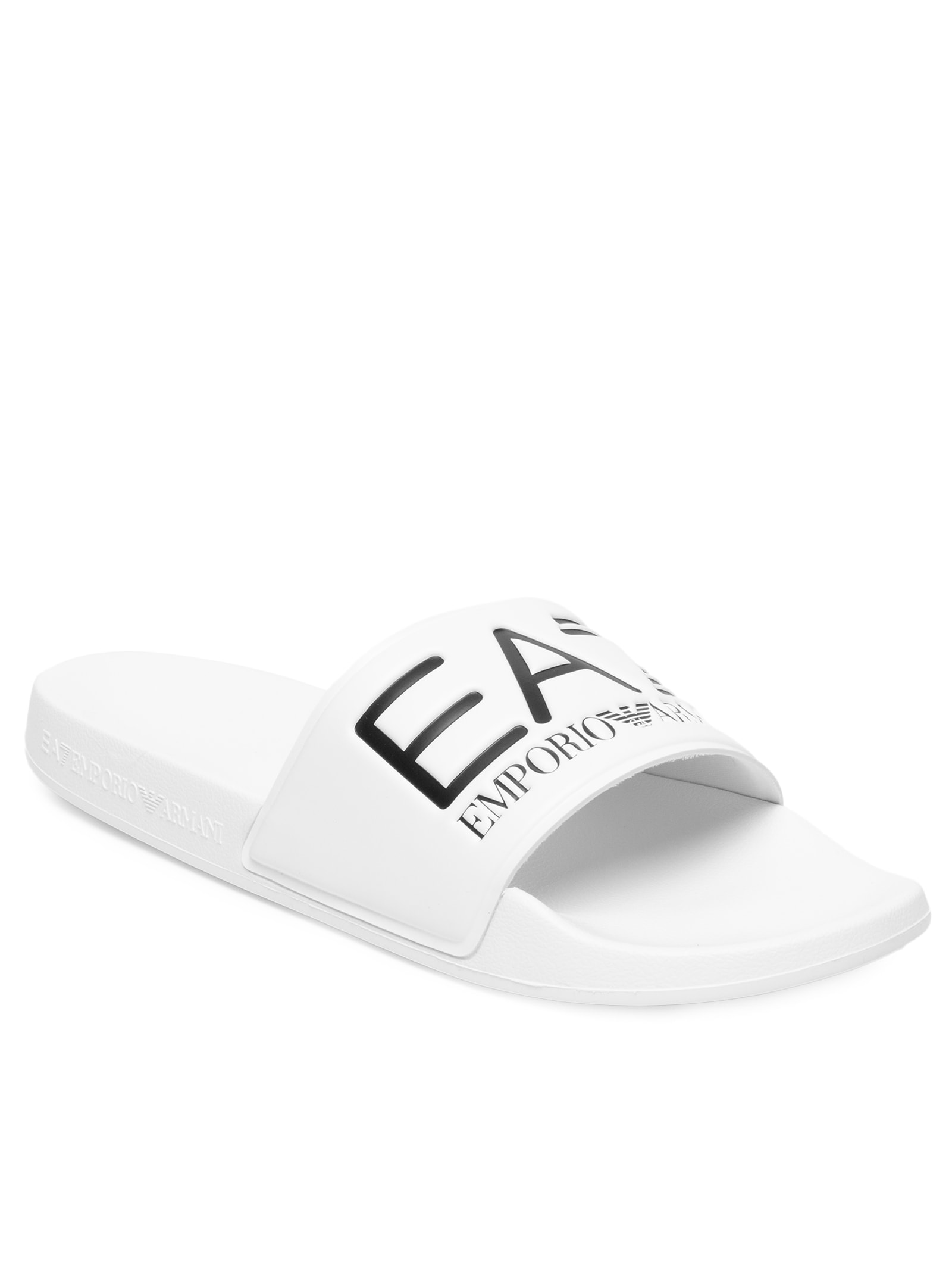 Chinelo Slide Masculino Scarpa Piatta Branco Ea7 Emporio Armani