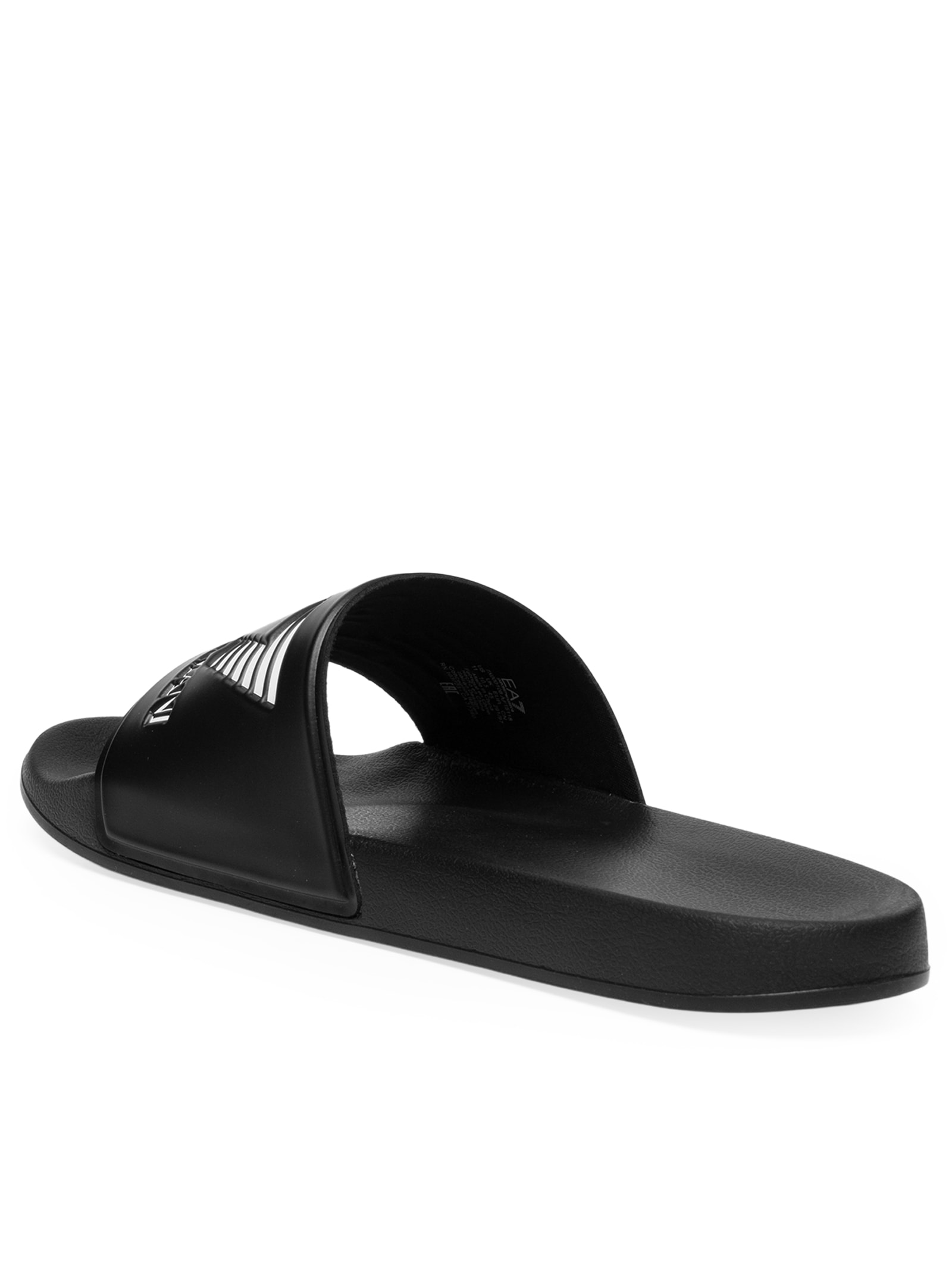 Chinelo Slide Masculino Scarpa Piatta Preto Ea7 Emporio Armani
