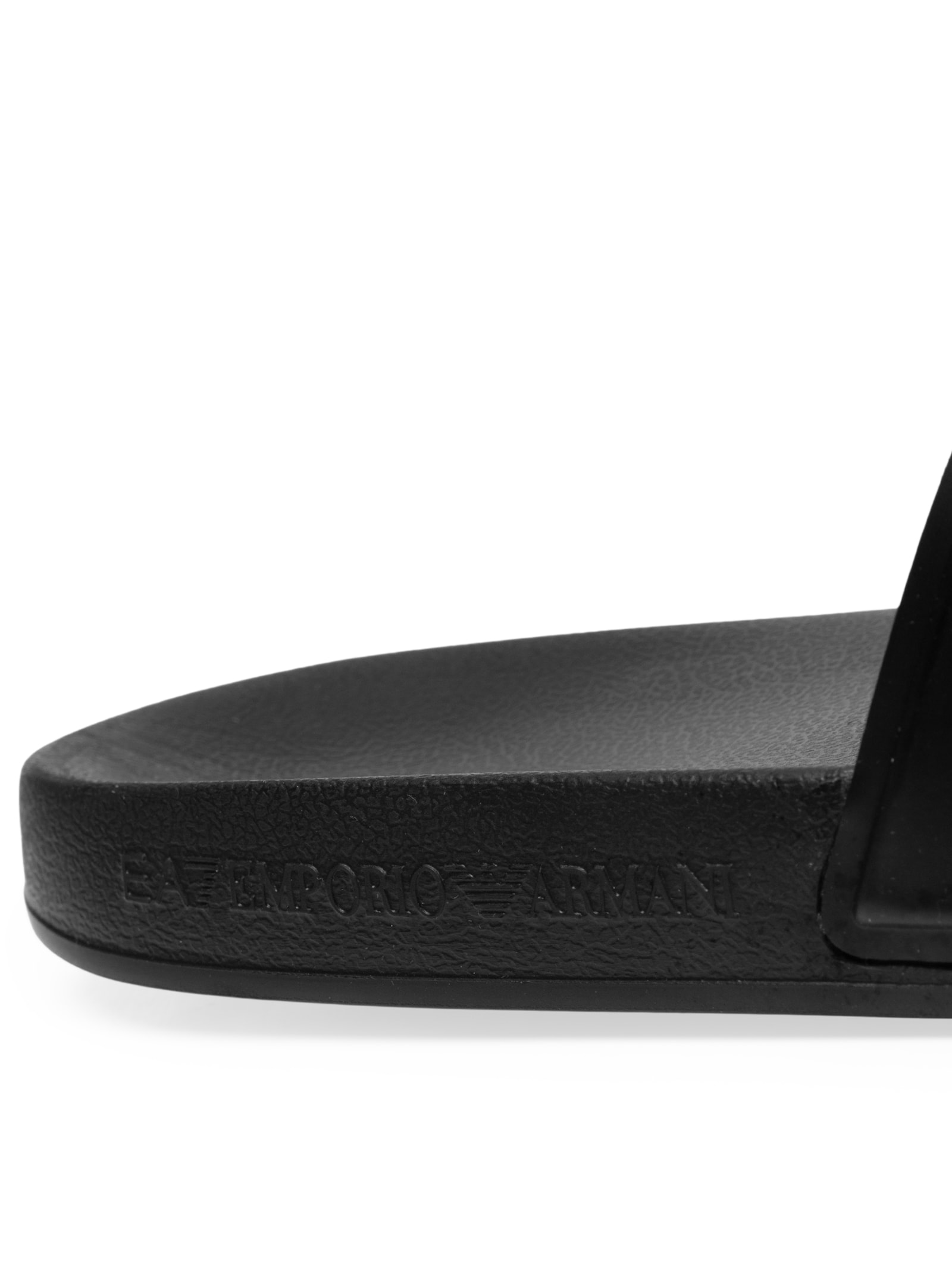 Chinelo Slide Masculino Scarpa Piatta Preto Ea7 Emporio Armani