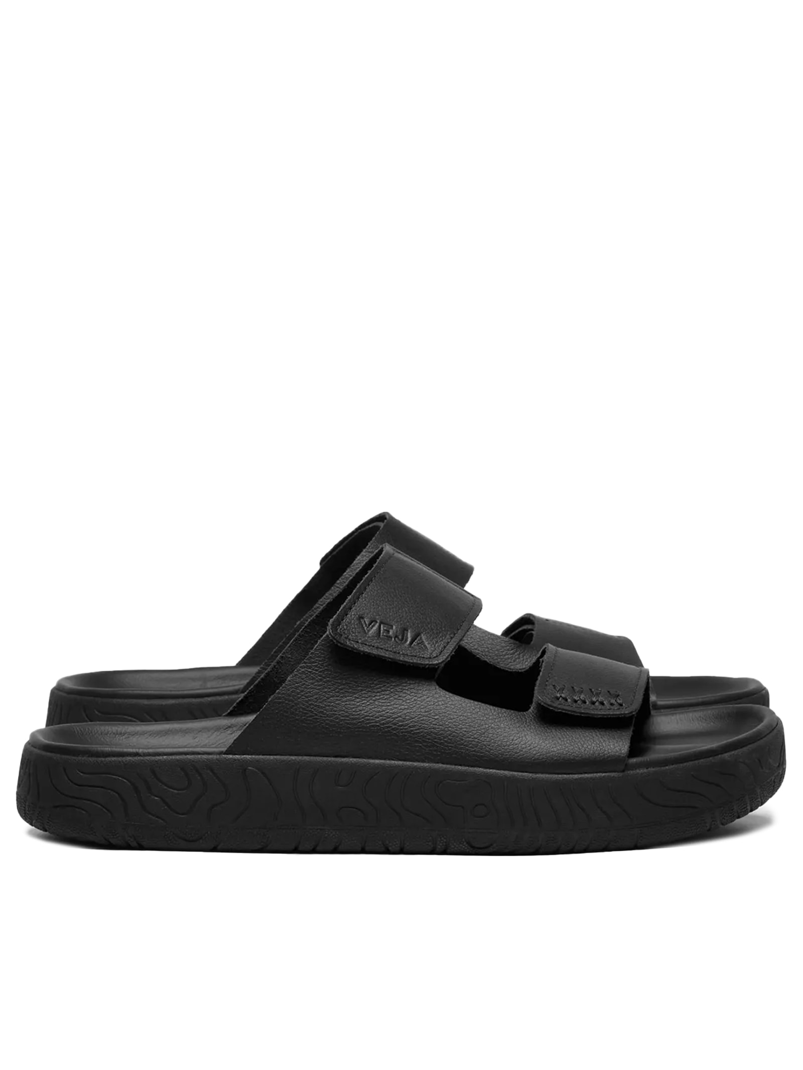 Chinelo Unissex Etna O.T Leather Preto Veja
