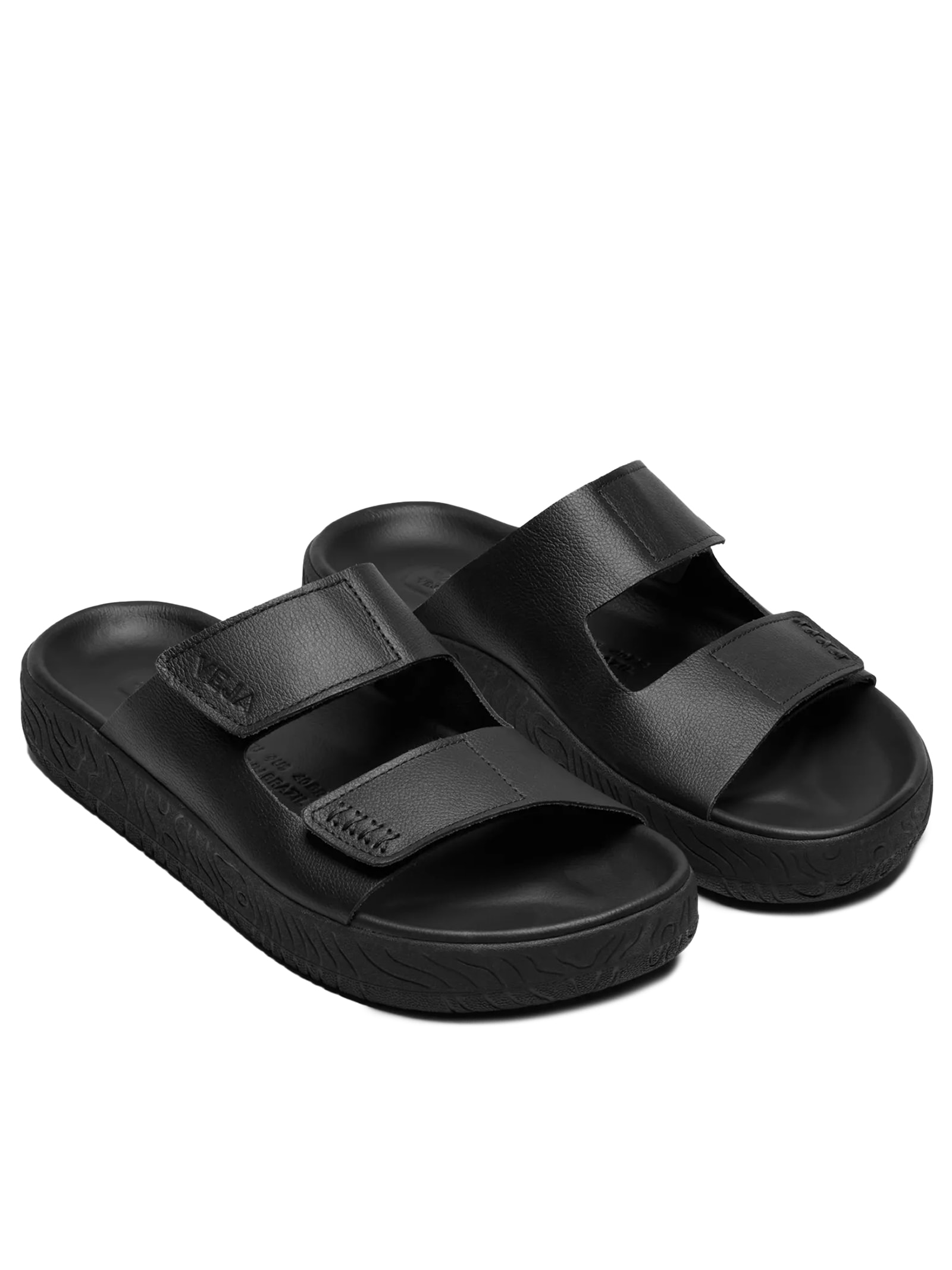 Chinelo Unissex Etna O.T Leather Preto Veja