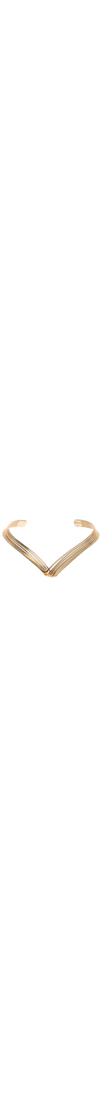 Chocker Feminina Em V - Dourado