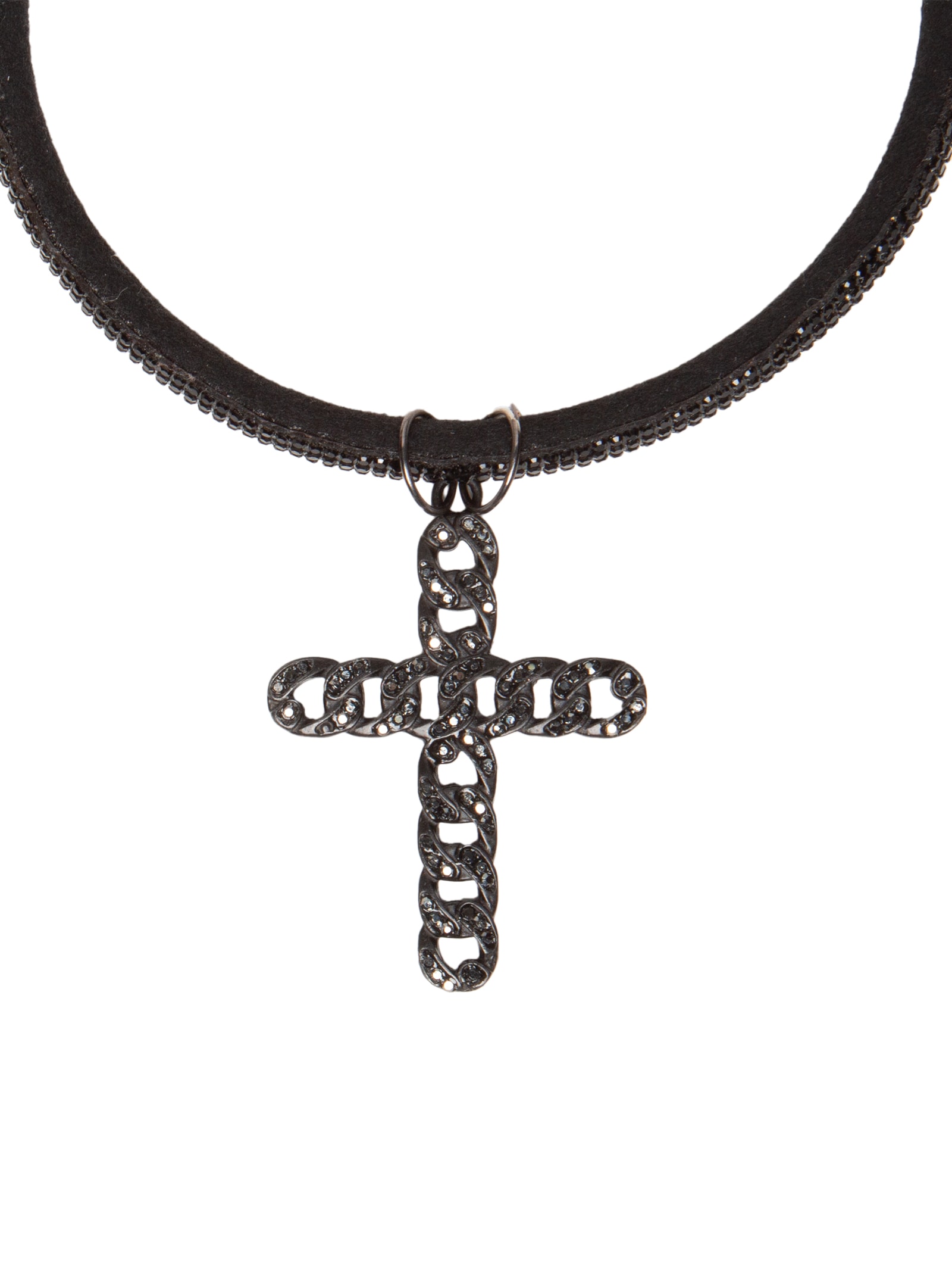 Chocker Feminina Shine Black Preto Juliana Manzini