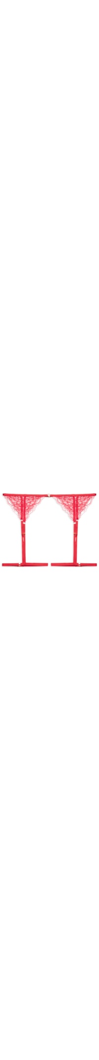 Cinta Liga Em Renda - Vermelho