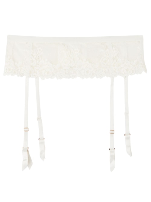 Cinta Liga Pretty Flowers – Marfim