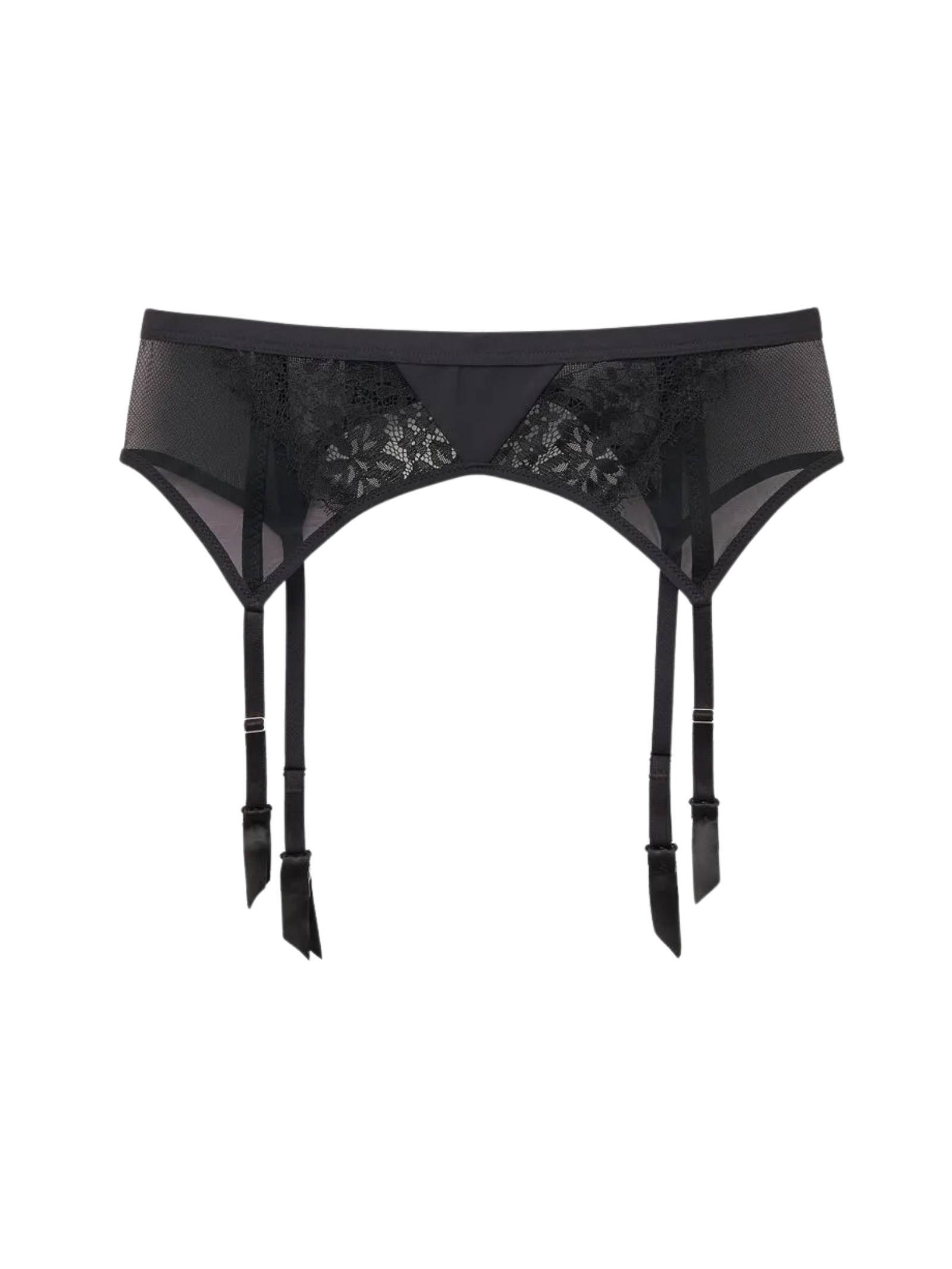 Cinta Liga Sheer Glamour Preto Intimissimi