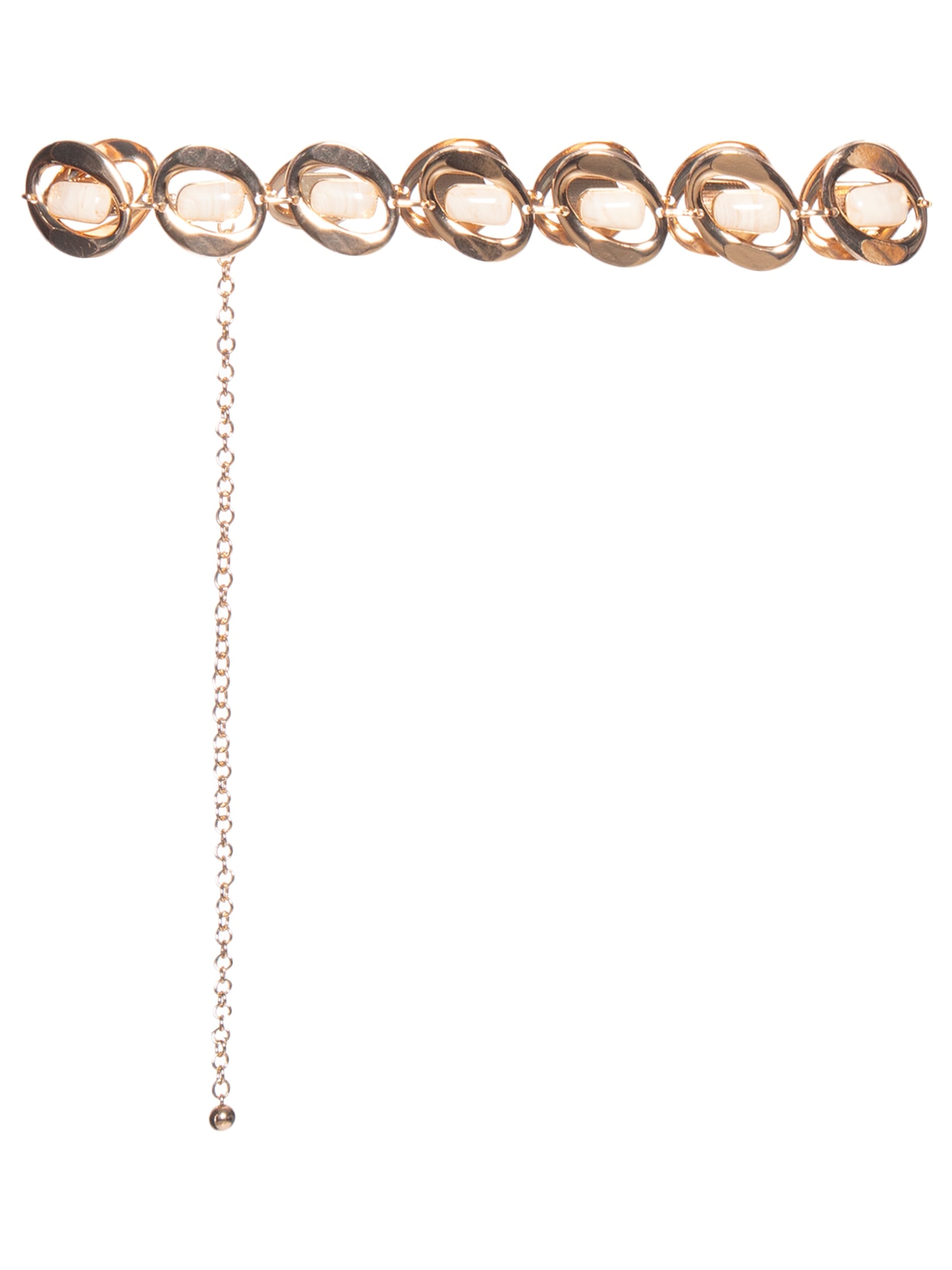 Cinto Corrente Feminino Com Pedras Dourado Market 33