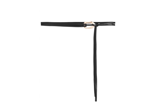 Cinto Feminino Amarração Com Fivela Orgânica - Preto