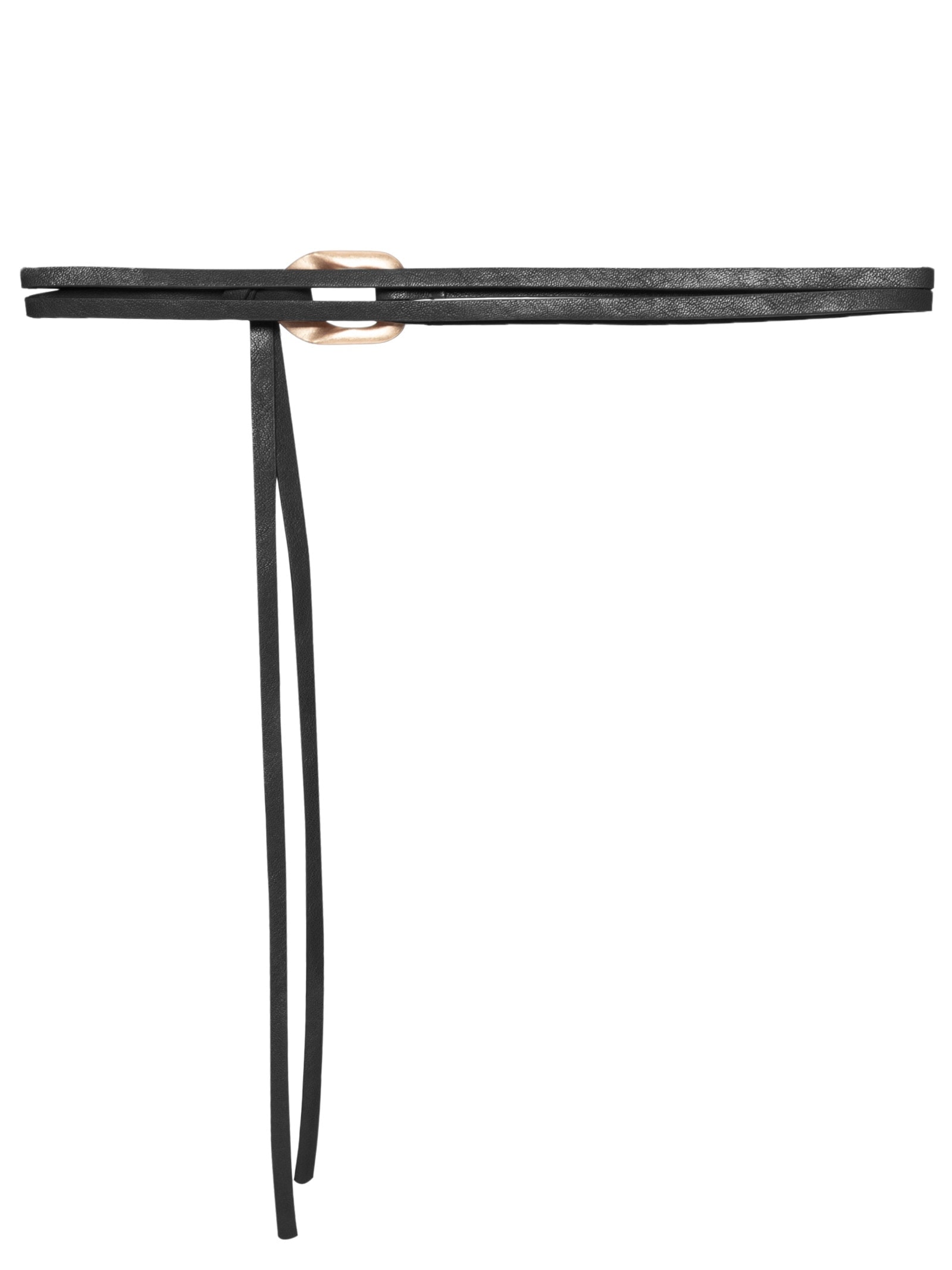Cinto Feminino Amarração Com Fivela Orgânica Preto Market 33
