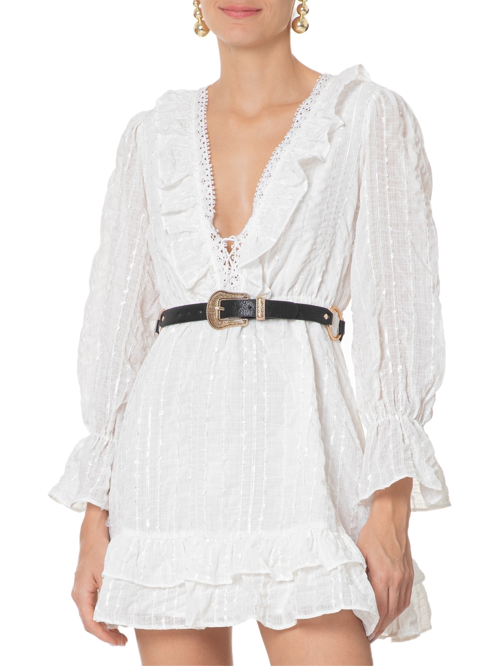 Cinto Feminino Boho Com Argolas Preto Market 33