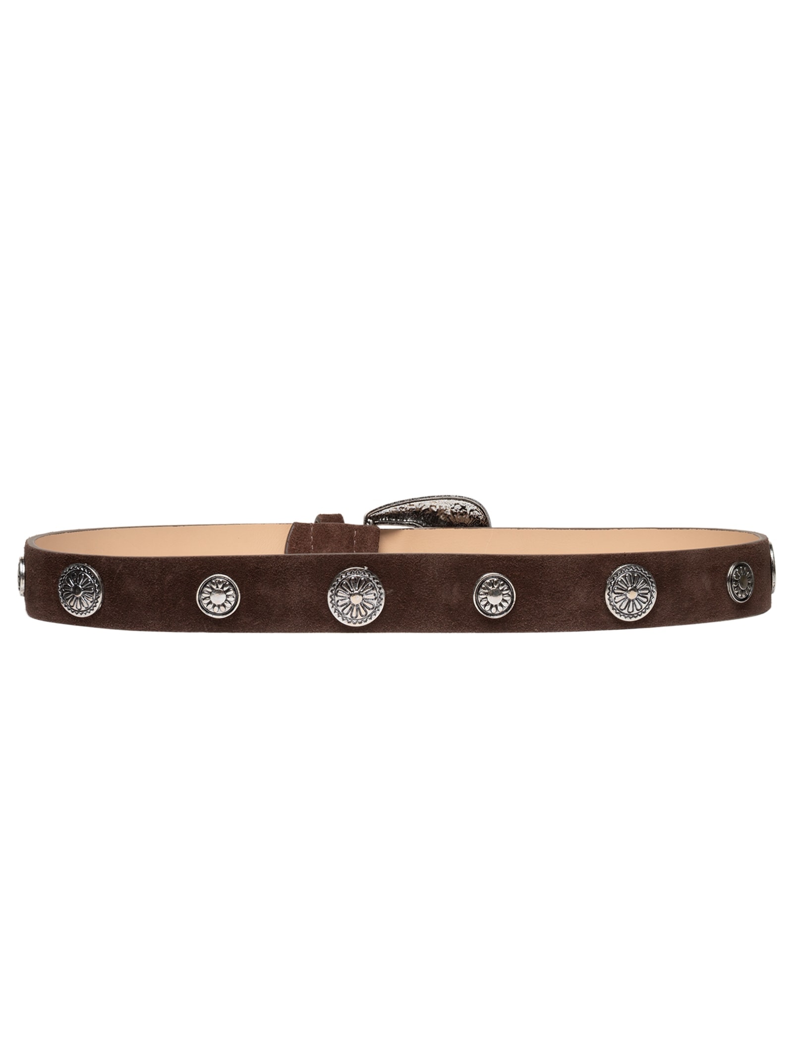 Cinto Feminino Boho Em Couro Marrom Market 33