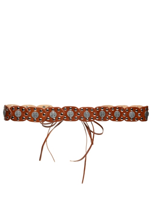 Cinto Feminino Boho Em Couro – Marrom