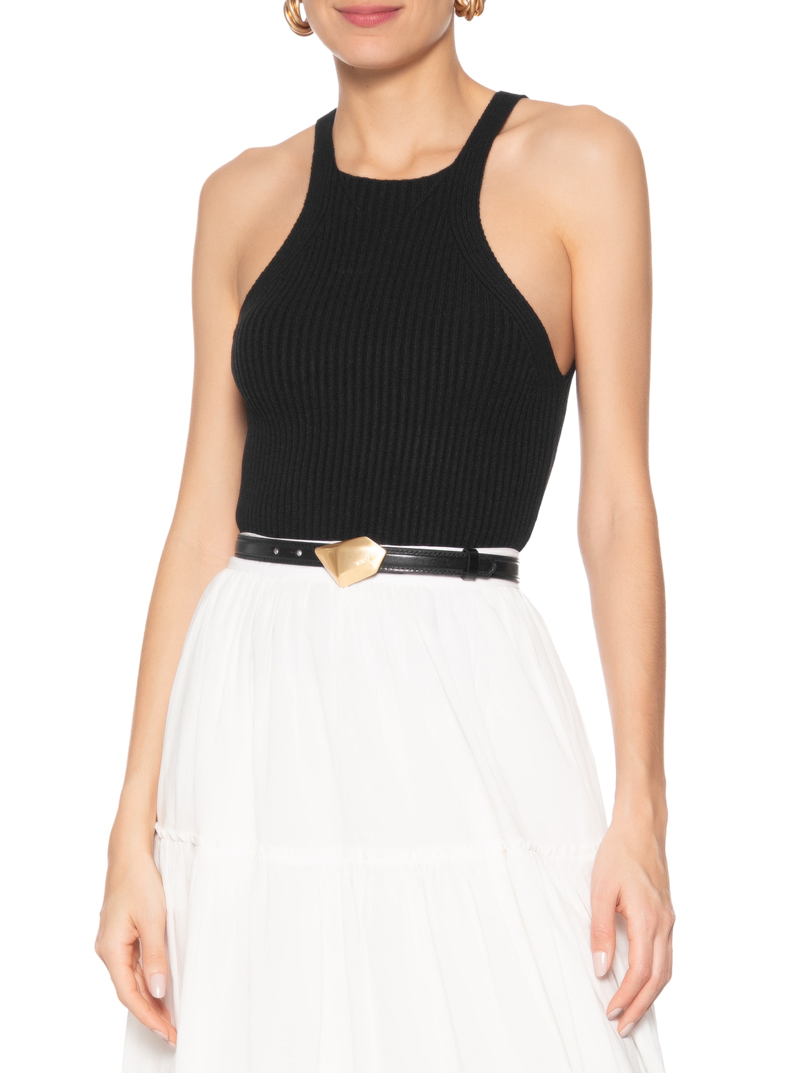 Cinto Feminino Bubble Couro Preto Schutz