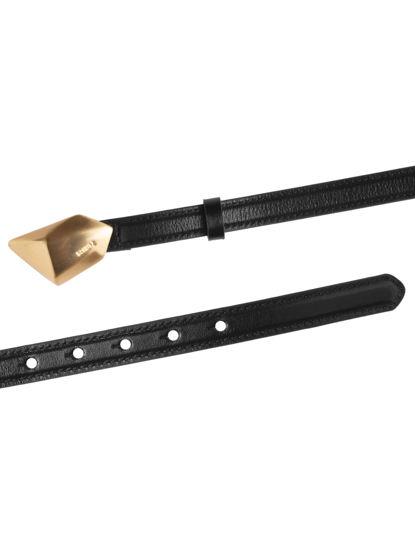 Cinto Feminino Bubble Couro Preto Schutz