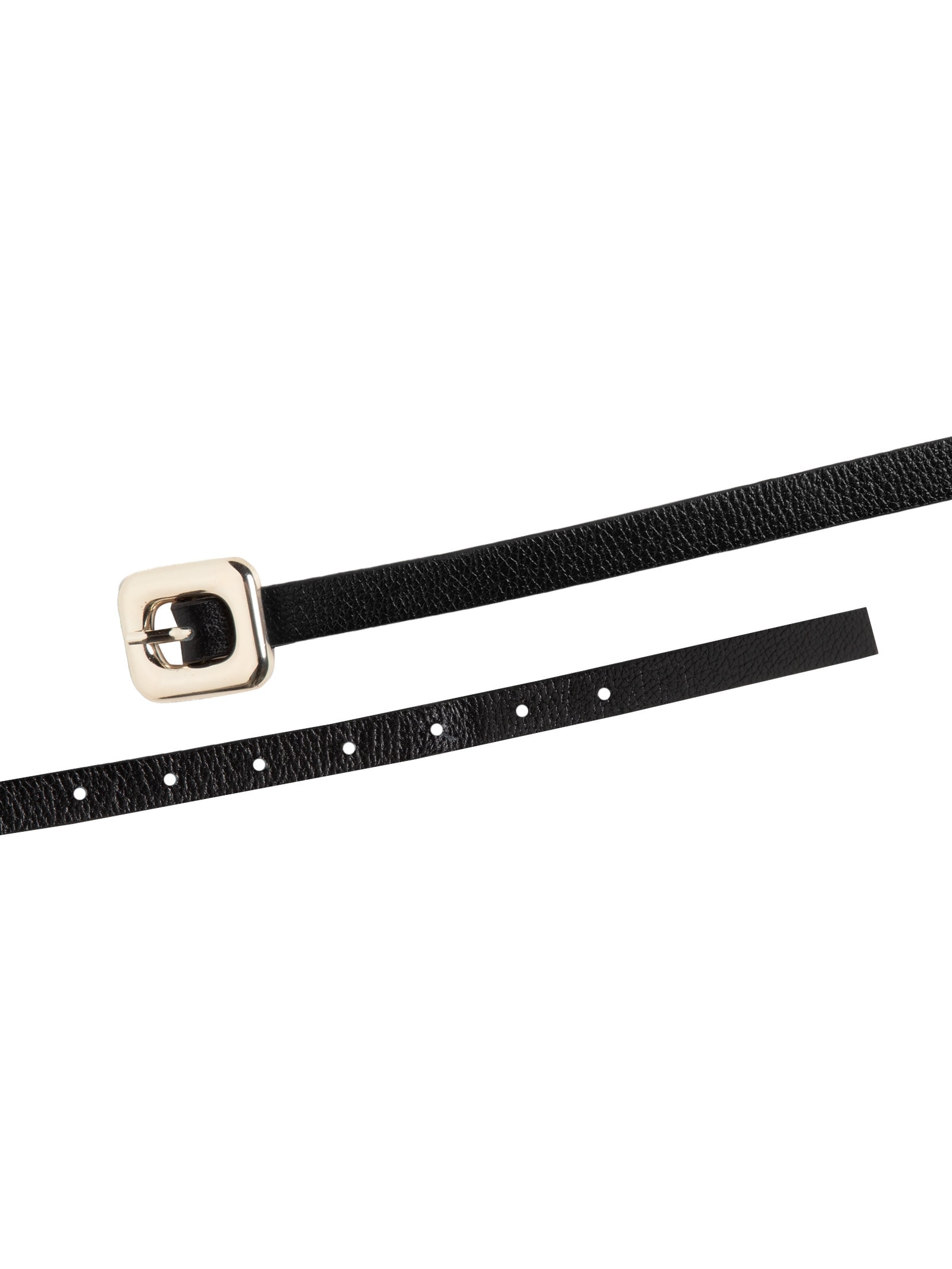 Cinto Feminino Com Fivela De Metal Em Couro Preto '2Essential