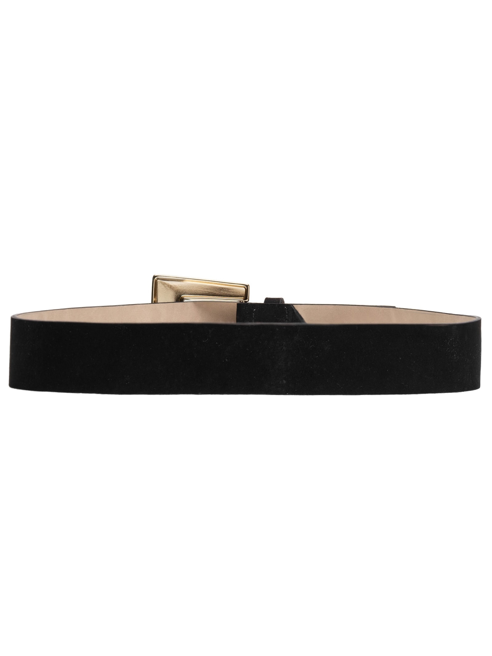 Cinto Feminino Com Fivela De Metal Quadrada Em Couro Preto '2Essential