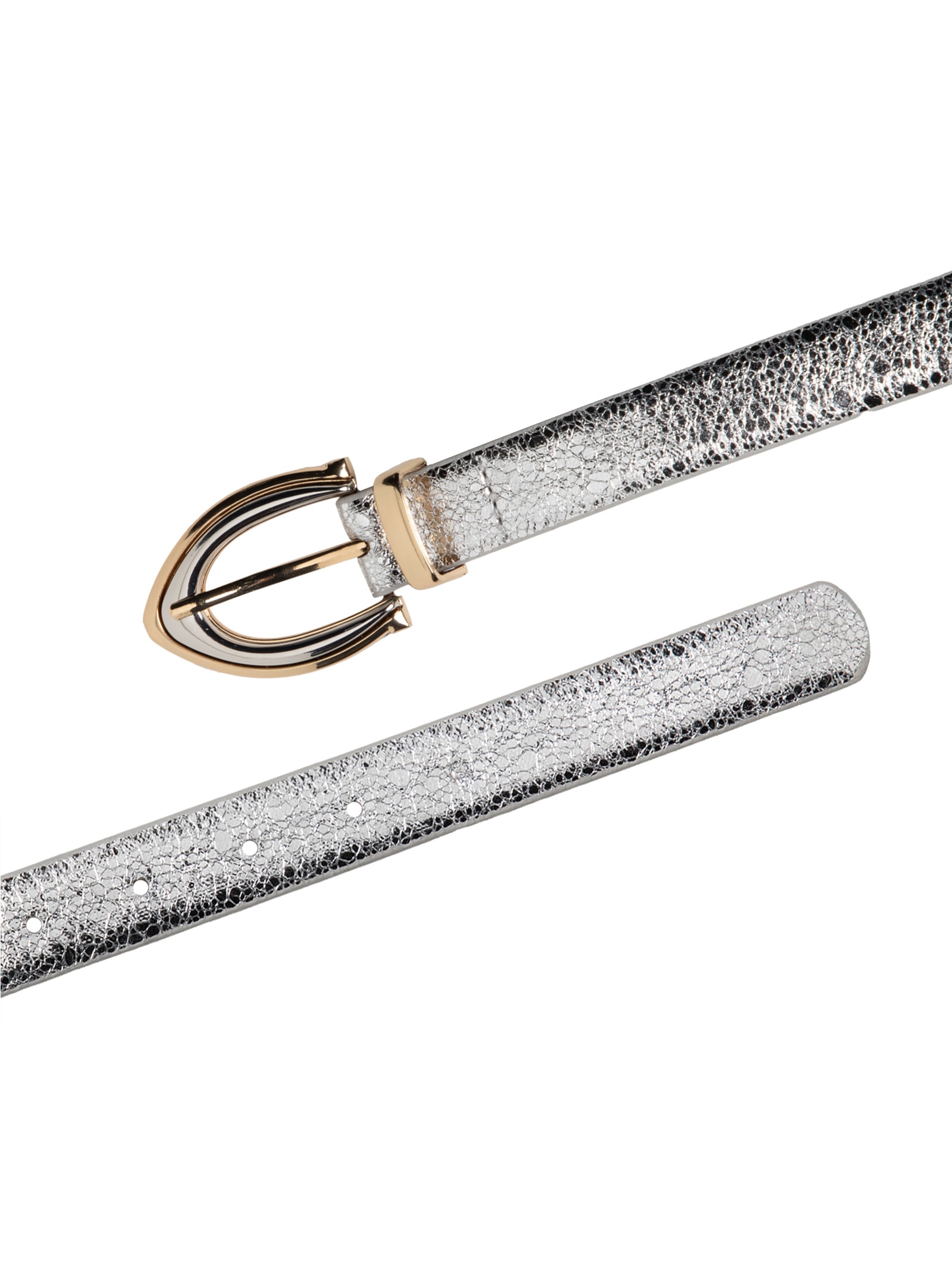 Cinto Feminino Com Fivela Em Dois Banhos Prateado Market 33