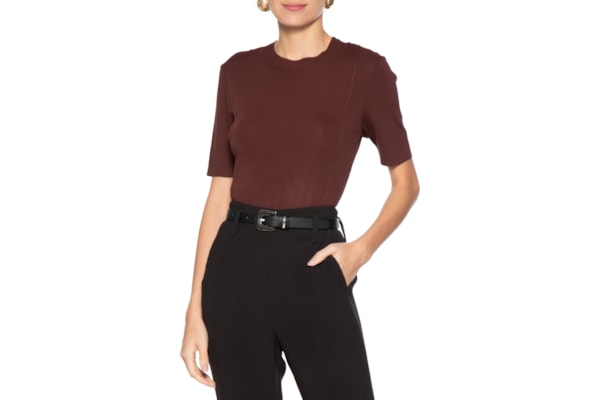 Cinto Feminino Com Fivela Encapada E Detalhes Metálicos - Preto