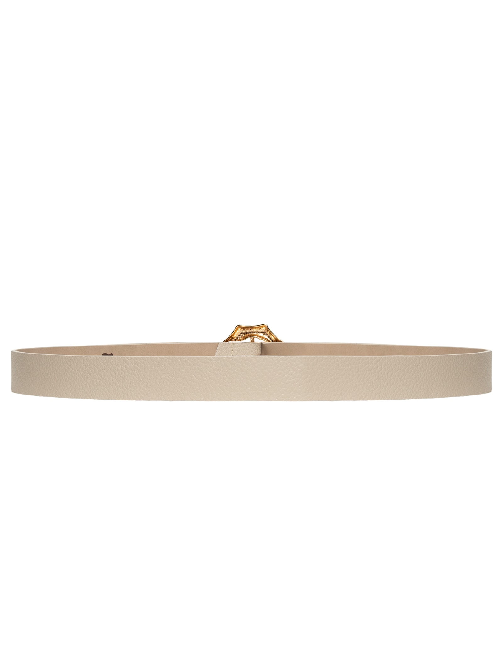 Cinto Feminino Com Fivela Orgânica Em Couro Bege '2Essential