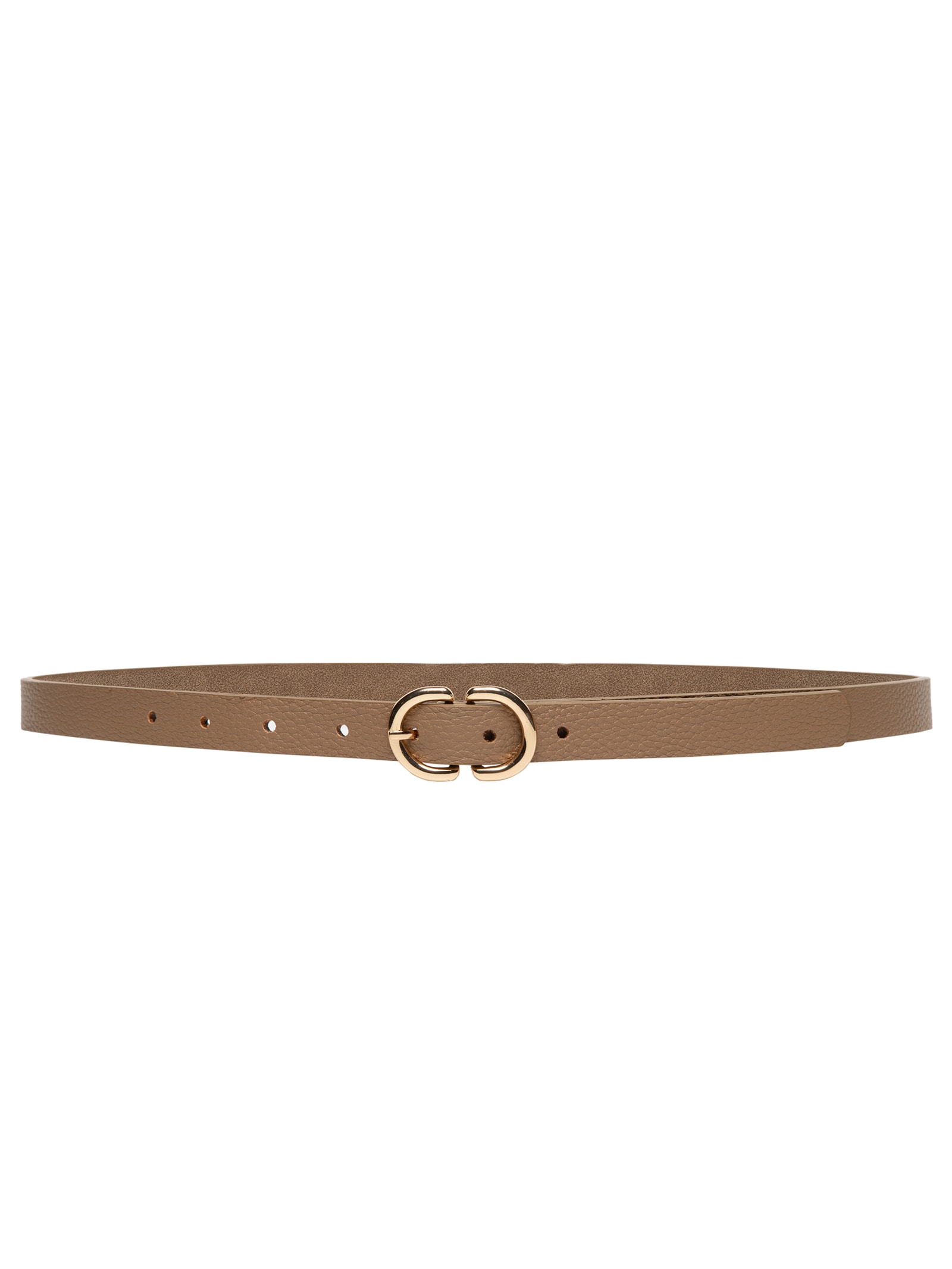 Cinto Feminino Com Fivela Oval Bege Market 33