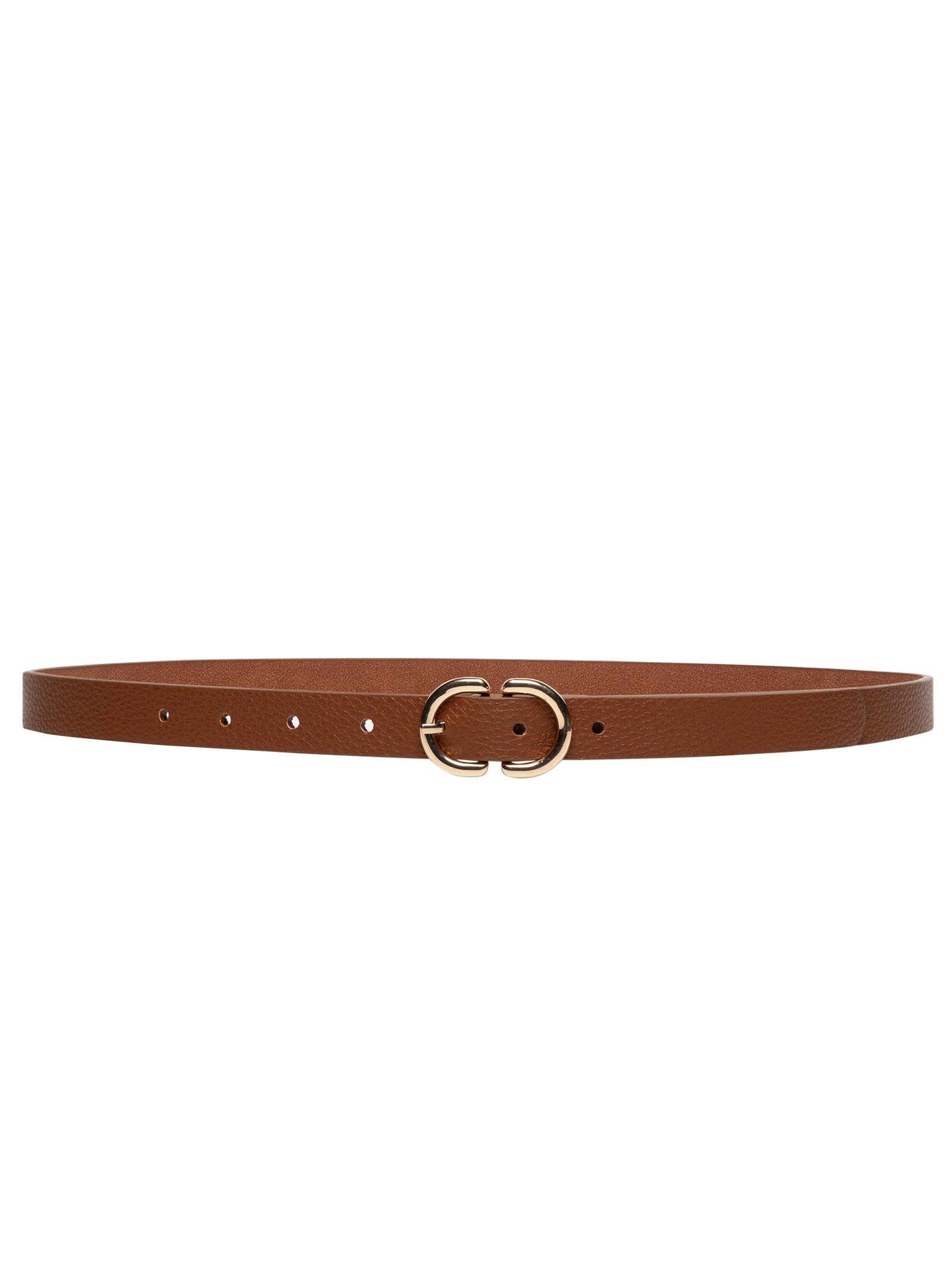 Cinto Feminino Com Fivela Oval Marrom Market 33