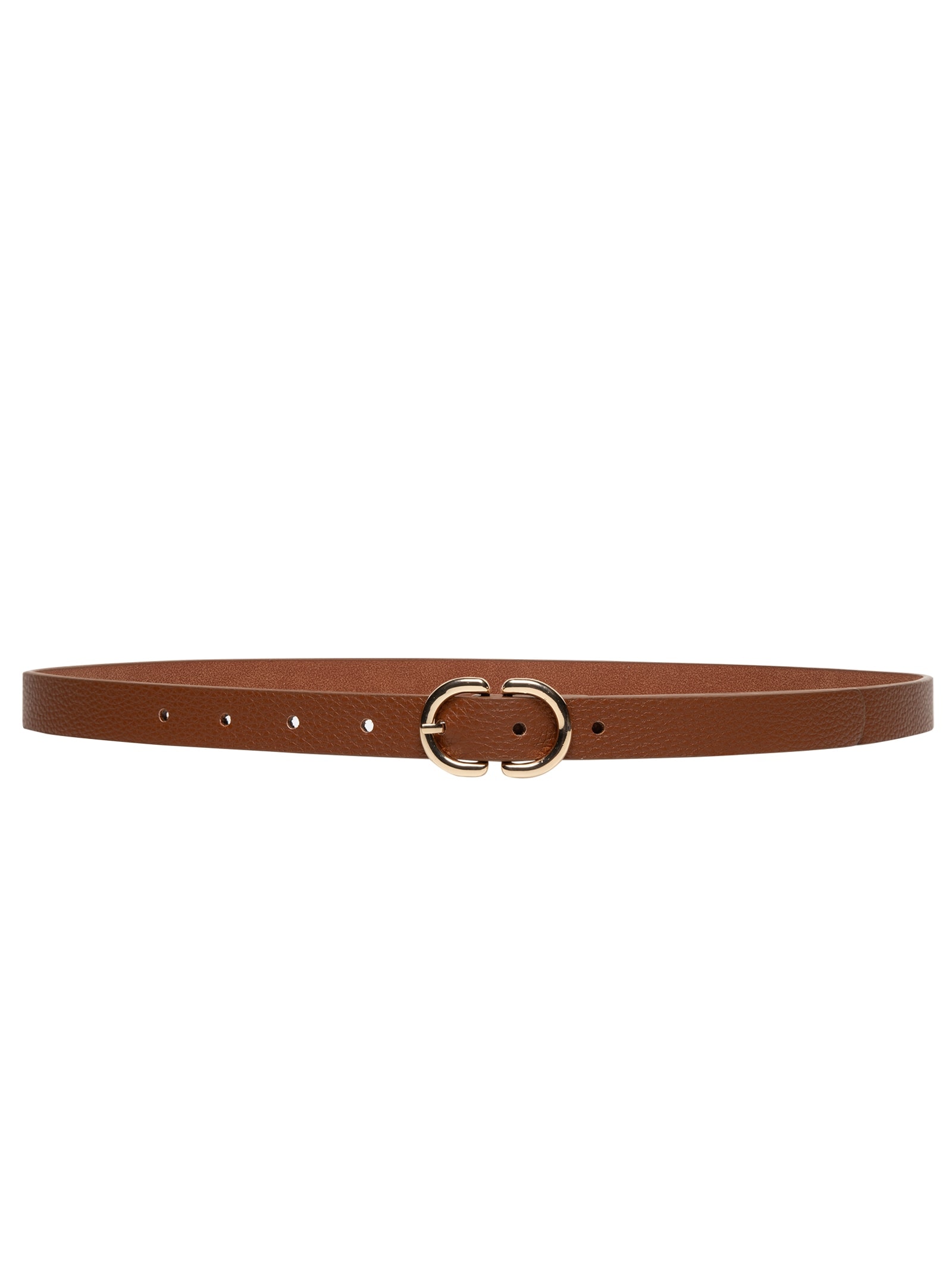 Cinto Feminino Com Fivela Oval Marrom Market 33