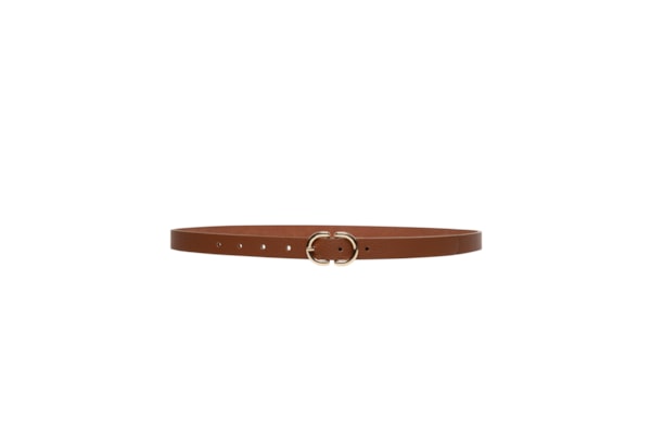Cinto Feminino Com Fivela Oval - Marrom