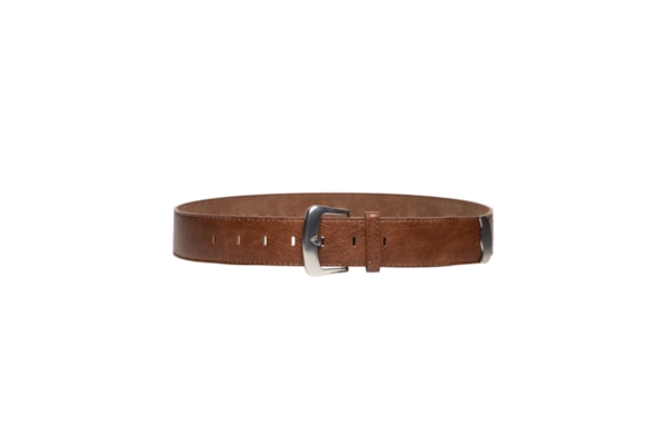 Cinto Feminino Com Fivela Prateada - Bege