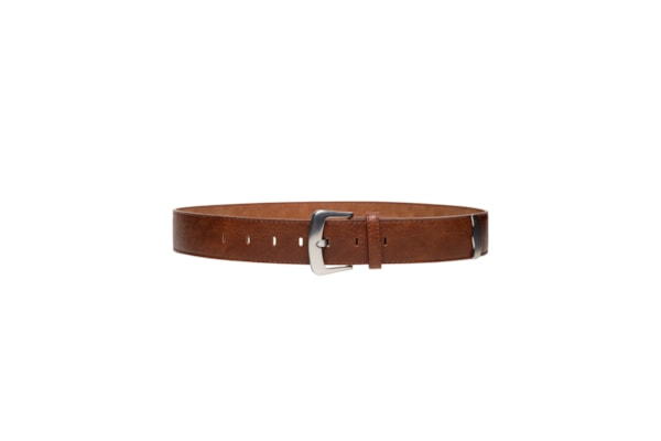 Cinto Feminino Com Fivela Prateada - Marrom