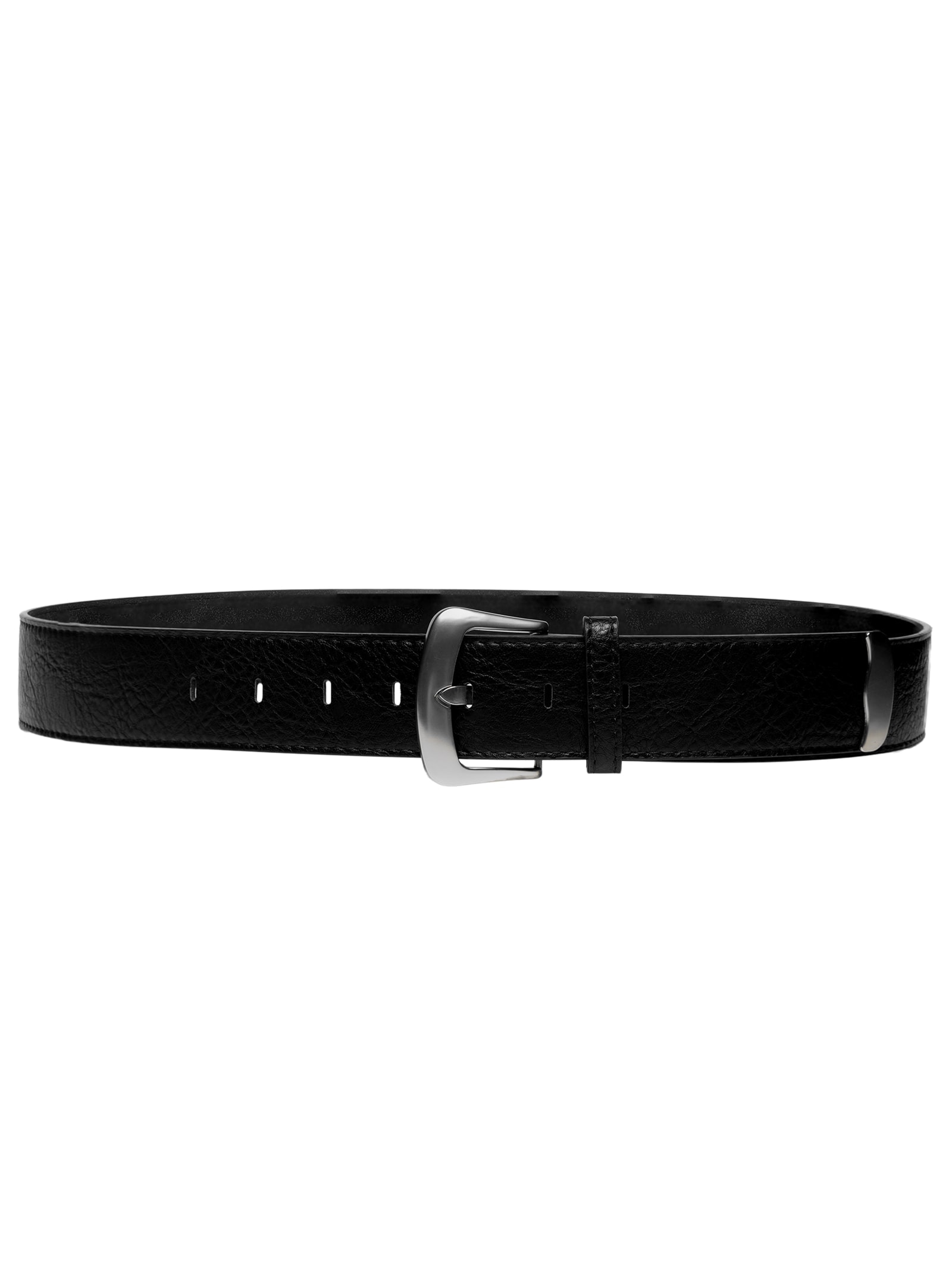 Cinto Feminino Com Fivela Prateada Preto Market 33