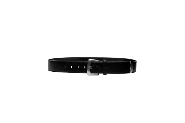 Cinto Feminino Com Fivela Prateada - Preto