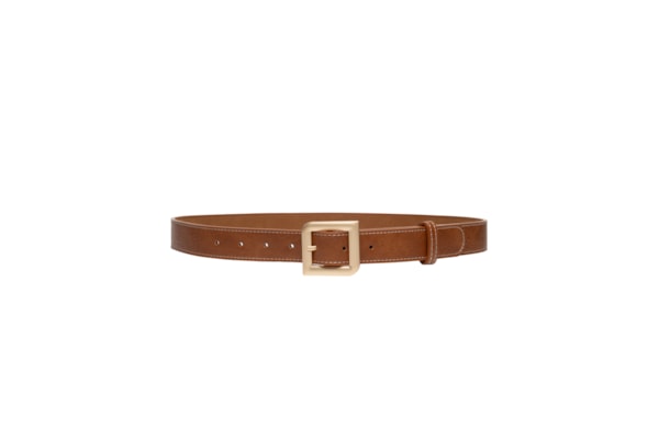 Cinto Feminino Com Fivela Quadrada - Marrom